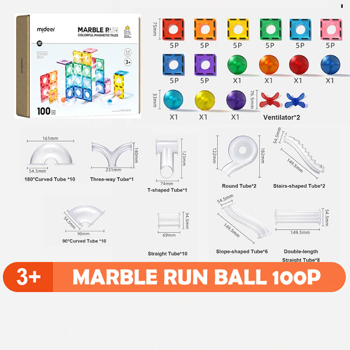 GIFT SET Mideer Diamond Color Window Magnetic tiles