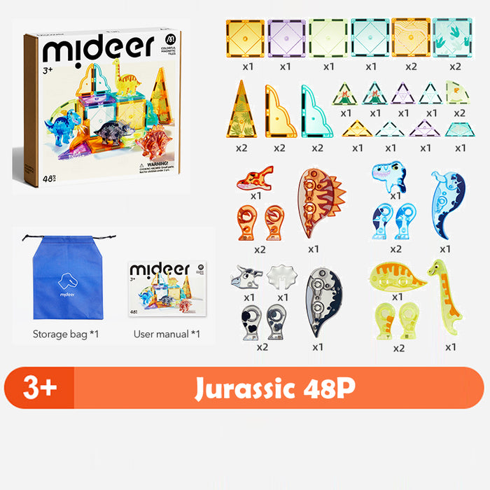 GIFT SET Mideer Diamond Color Window Magnetic tiles