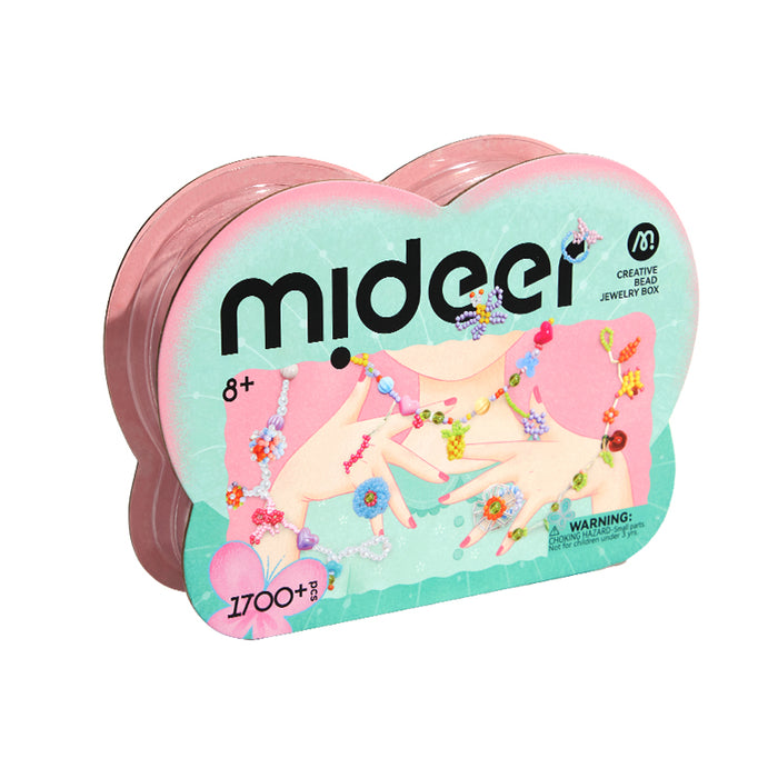 [Buy 4 for 8% off] Mideer Creative Bead Jewelry Box (1700+ pcs) – DIY Bracelet & Necklace Kit for Kids 8+