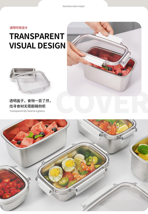 [Buy 3 for 15% Off] Premium Stainless Steel Food Storage Containers – Leakproof, Fridge, Microwave & Dishwasher Safe – 4 Sizes