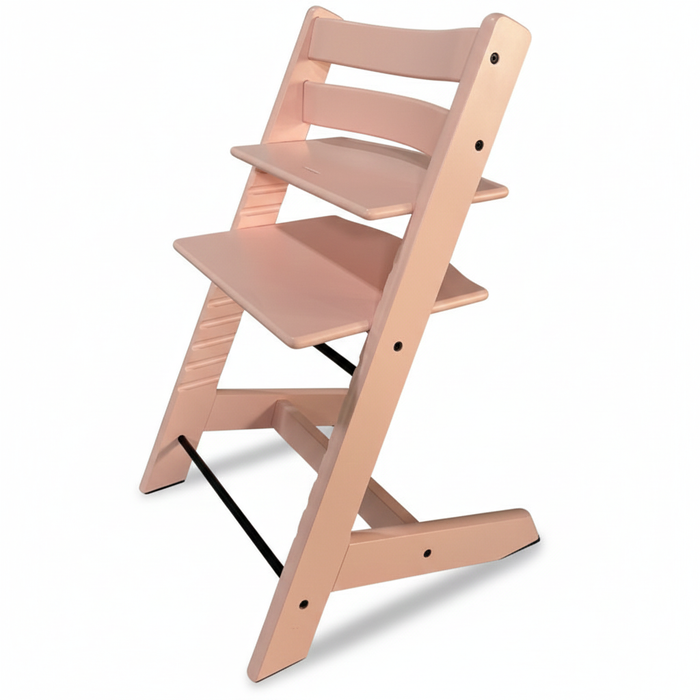 Scandi Wooden Children High Chair Interchangeable Grow with Kids Highchair Beech/Birch Wood