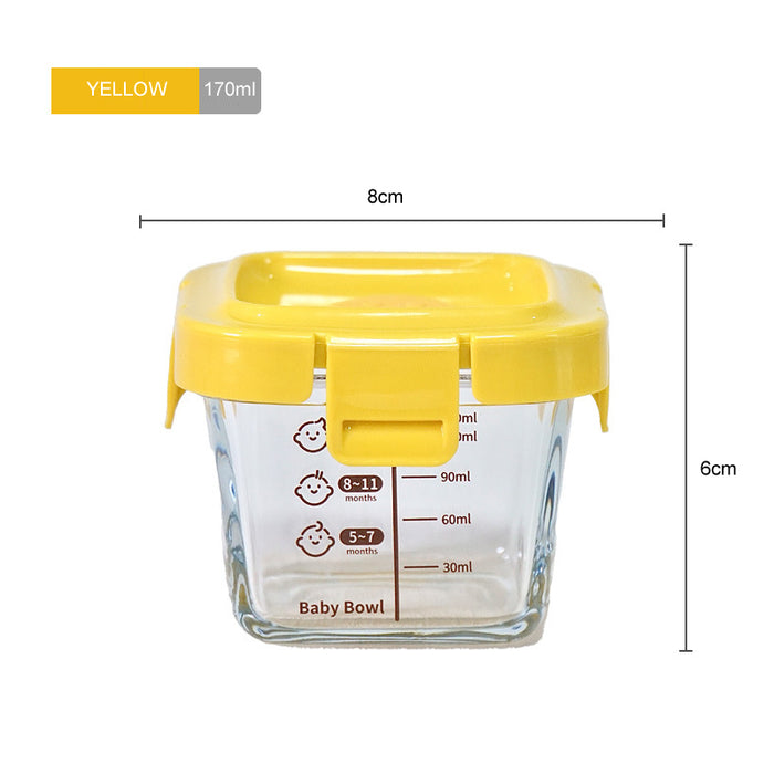 [Buy 6 Get 10% Off] Baby Food and Milk Glass Freezer Container with Silicone Lid – Heat & Cold Resistant, 140ml & 160ml