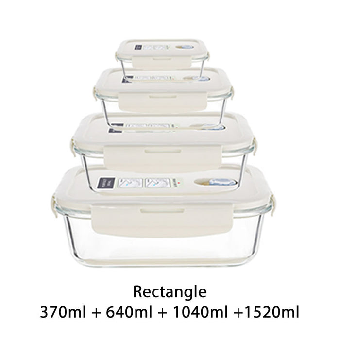 [Buy 6 Get 10% Off] Bento Glass Storage Container Box – Oven, Microwave & Freezer Safe
