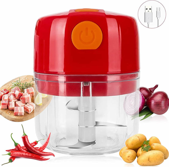 Mini Electric Food Processor Chopper / Mini kitchen Chopper /Mincer / Red Blender