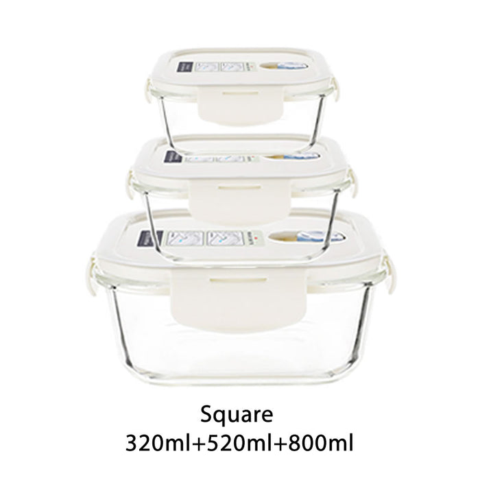 [Buy 6 Get 10% Off] Bento Glass Storage Container Box – Oven, Microwave & Freezer Safe