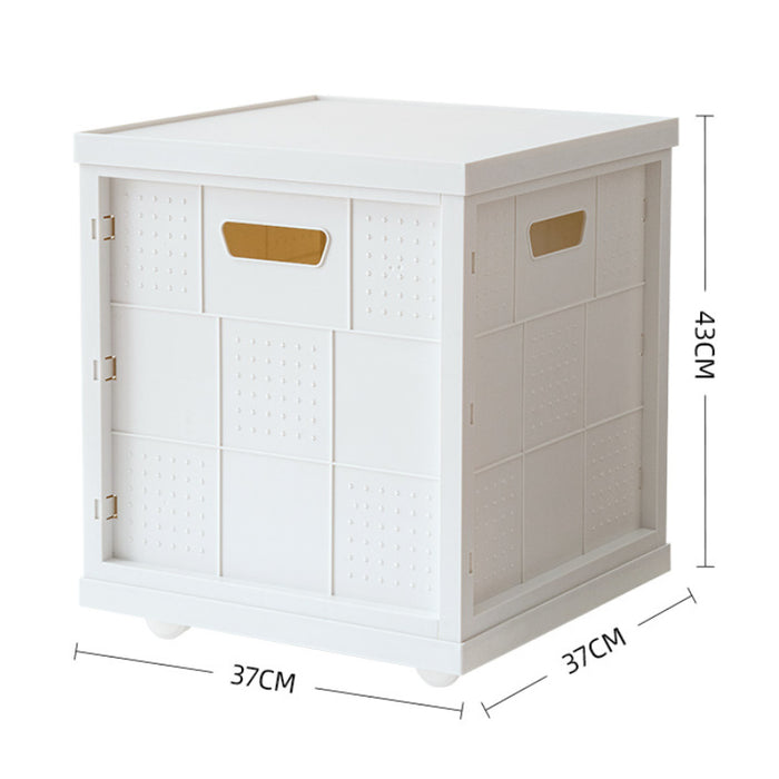 Stackable Storage Organizer Box With Lid & Optional Wheels