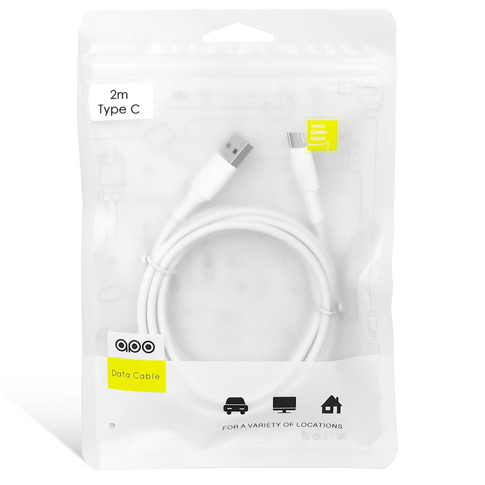 1m/2m 3A Quick Charge Lightning and Type C Charging Cable