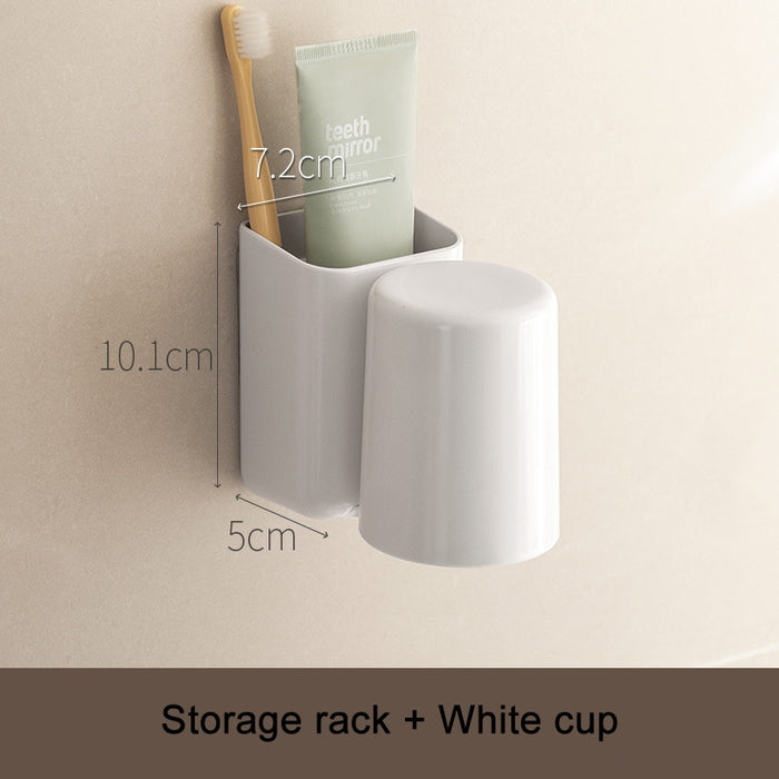 Electric Toothbrush Holder Toothpaste Storage Matching Cup Set