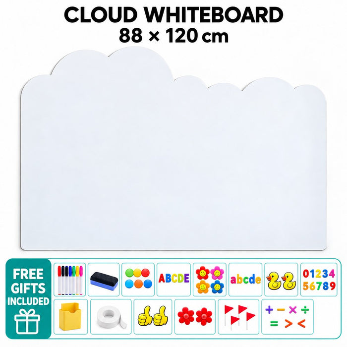 Removable Magnetic Wall Whiteboard Sticker Cloud Or Rectangle Designs