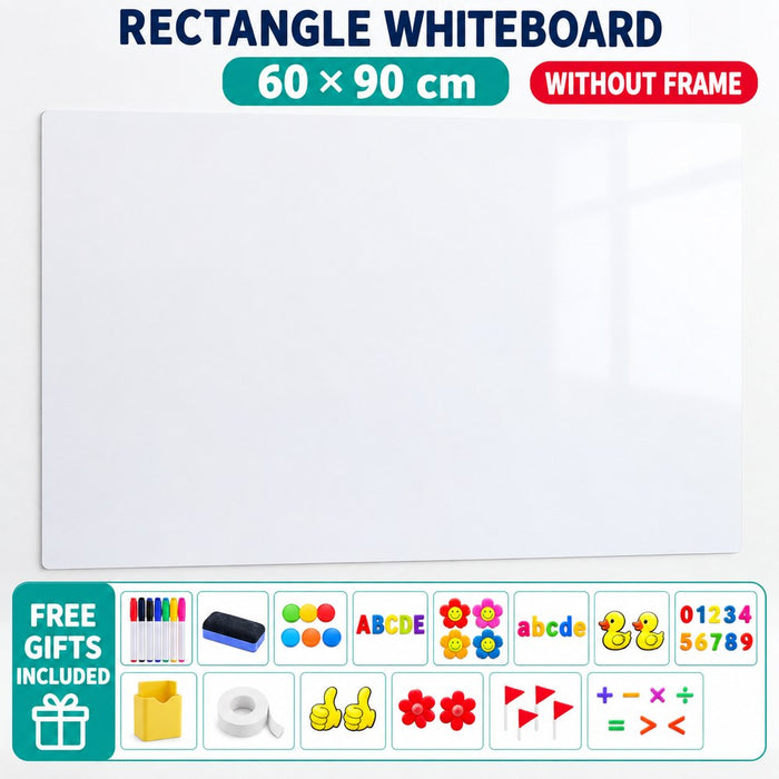 Removable Magnetic Wall Whiteboard Sticker Cloud Or Rectangle Designs