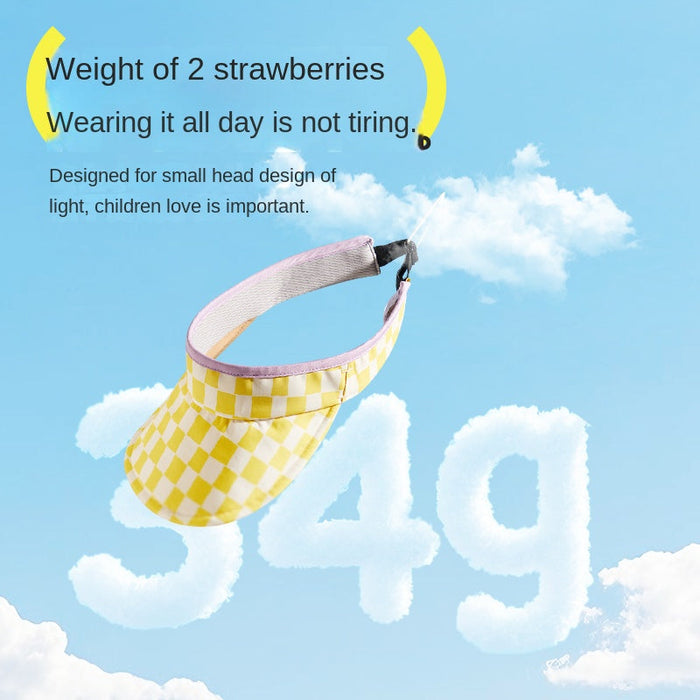 Hugz Kids Visor UPF50+ | Adjustable Sun Protection Cap for Boys & Girls | Outdoor Wide Brim Hat