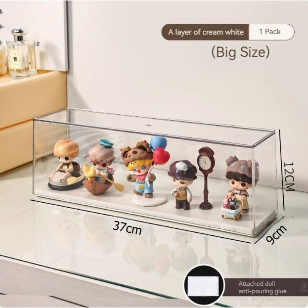 Acrylic Blind Box Display Case – 1/2/3 Tier Dustproof Storage Box for Pop Mart, LEGO, Figures, and Collectibles