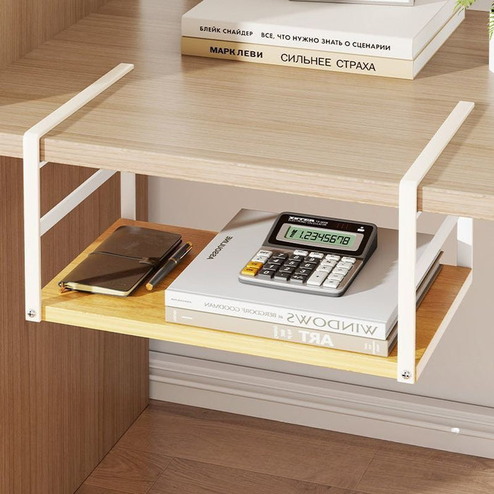 [Buy 3 for 10% Off] Under Desk Hanging Organizer Rack – No Drilling Storage Shelf for Office & Study Table