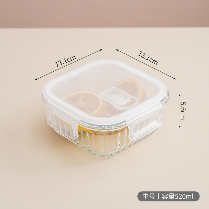 Premium Borosilicate Glass Food Container | Microwave Oven Safe | Refrigerator Freezer Storage