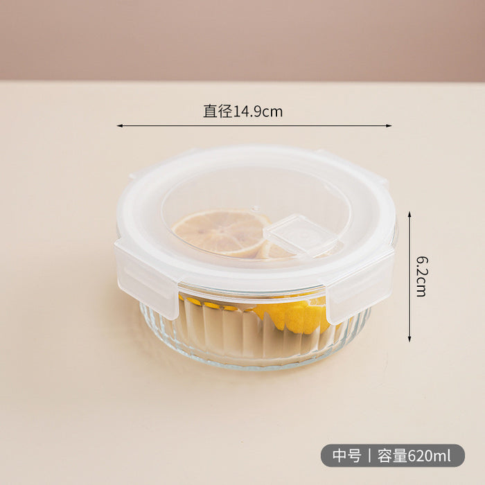 Premium Borosilicate Glass Food Container | Microwave Oven Safe | Refrigerator Freezer Storage