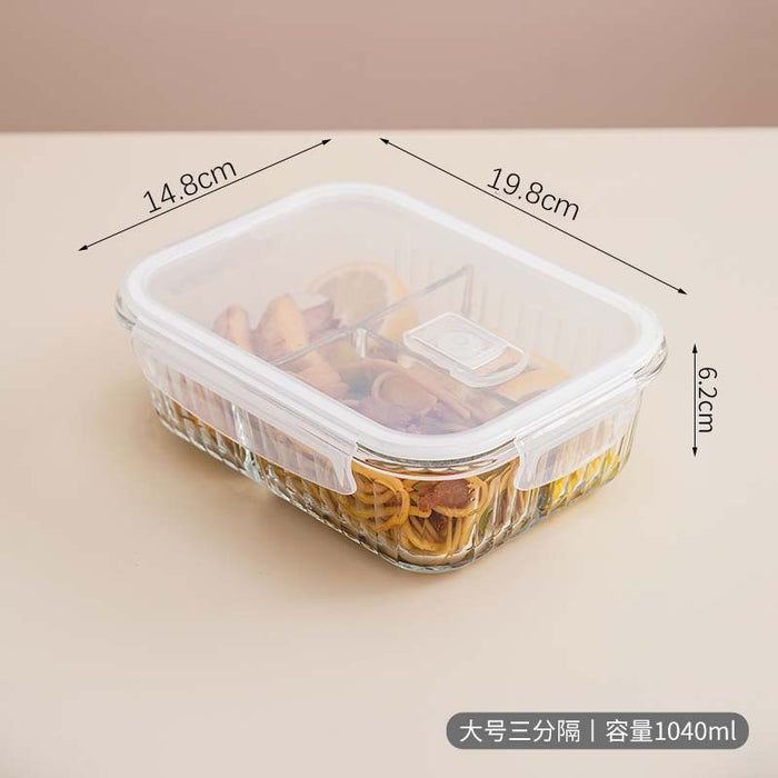 Premium Borosilicate Glass Food Container | Microwave Oven Safe | Refrigerator Freezer Storage