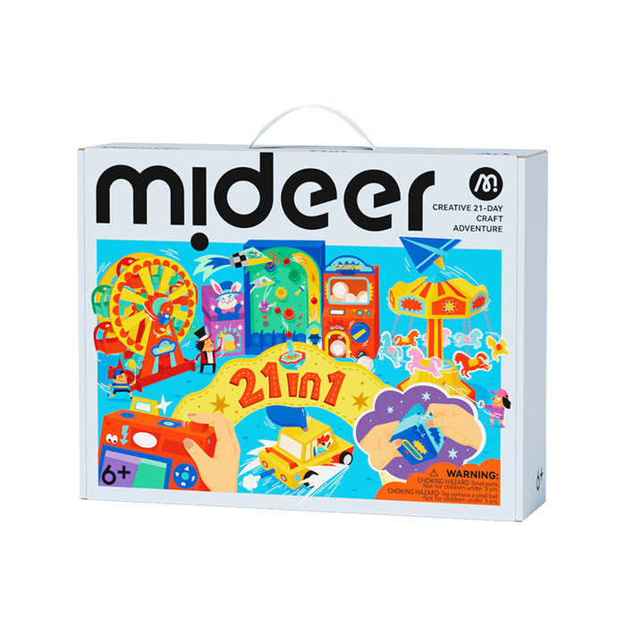 [Buy 4 for 8% off] Mideer Creative 21-Day Craft Adventure | DIY Art & Science Kits for Kids 6+