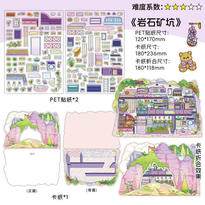 INFEELME & PAPERMORE 3D Room Decor Stickers | DIY Mini Room Background Set | Cute Aesthetic Stickers