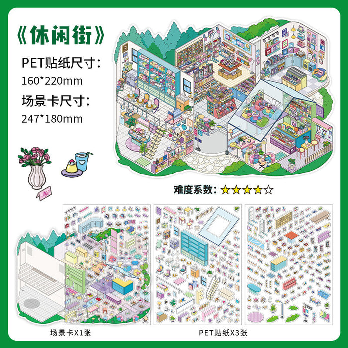 INFEELME & PAPERMORE 3D Room Decor Stickers | DIY Mini Room Background Set | Cute Aesthetic Stickers