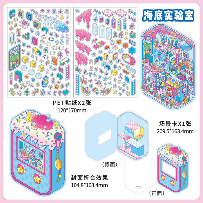 INFEELME & PAPERMORE 3D Room Decor Stickers | DIY Mini Room Background Set | Cute Aesthetic Stickers