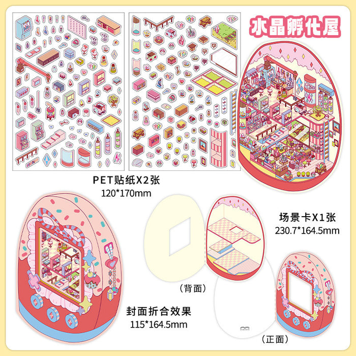 INFEELME & PAPERMORE 3D Room Decor Stickers | DIY Mini Room Background Set | Cute Aesthetic Stickers