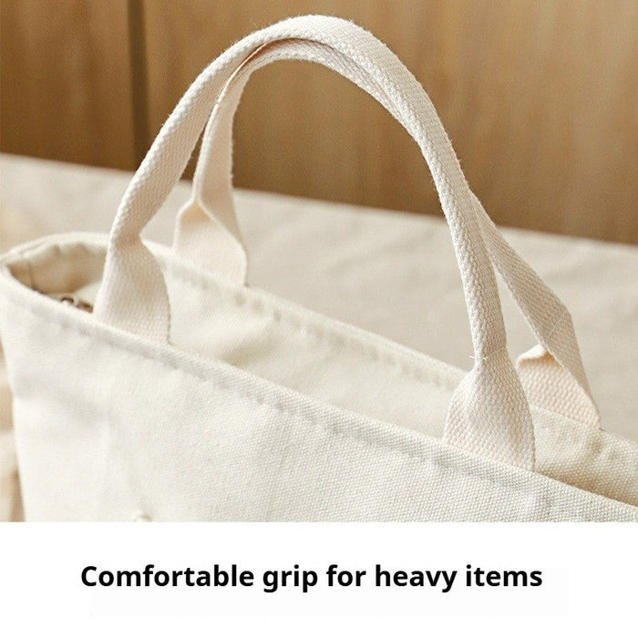 Portable Insulated Bento Bag | Thick Canvas Lunch Tote | Office & School Lunch Box Bag