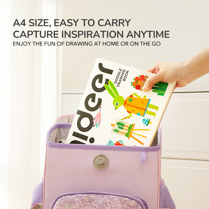 [Buy 4 for 8% off] Mideer Doodle Drawing Book – 60 Sheets | Thick Paper for All Art Materials | Tear-Off Pages | Kids 3+