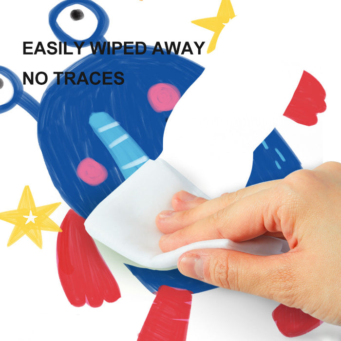 Mideer Little Artist Imaginative Whiteboard Markers (8 Colors) - Easy Clean & Water Float Fun!