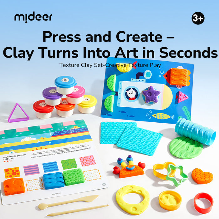 [Buy 4 for 8% off] Mideer Mellow Dough Texture Play Set ｜ Creative Texture Dough Kit (3Y+)