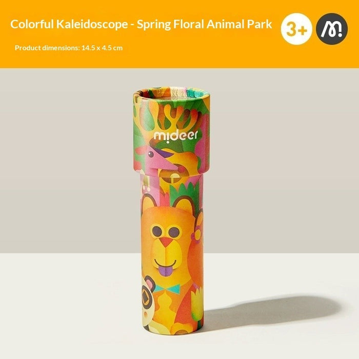 Mideer Kids Kaleidoscope Toy Educational Science Optical Prism Creative Magic Lens - Spring Flower Animal Zoo 3+