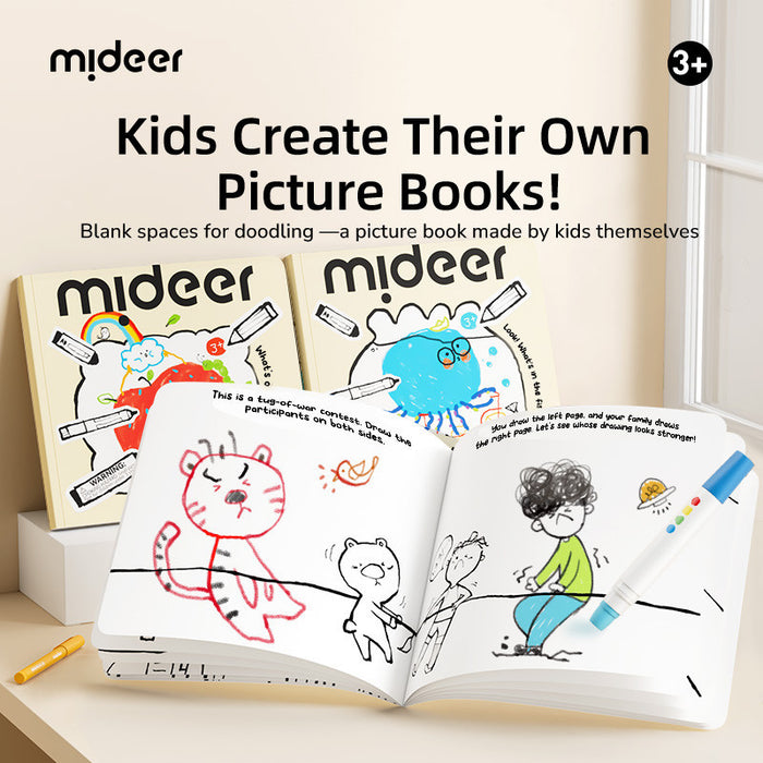 MiDeer Inspiration Sketchbook for Kids 3+ Imagine & Create Drawing Book Little World / Big Dreams