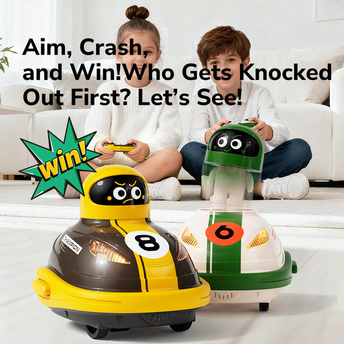 [Buy 4 get 8%] [Preorder 20 days] Mideer Dual RC Crash Cars – 2-Player Battle Bumper Cars with Independent Signal 360° Drive & Thick Shell | Age 6+