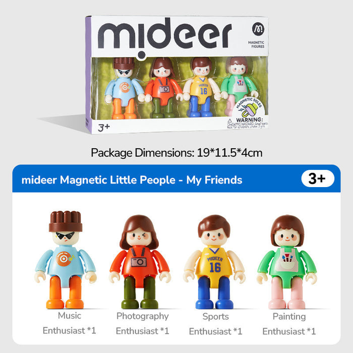 Mideer Magnetic Little People – My Friends (4 Figures) | Ages 3+