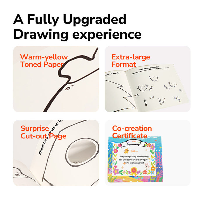 MiDeer Inspiration Sketchbook for Kids 3+ Imagine & Create Drawing Book Little World / Big Dreams