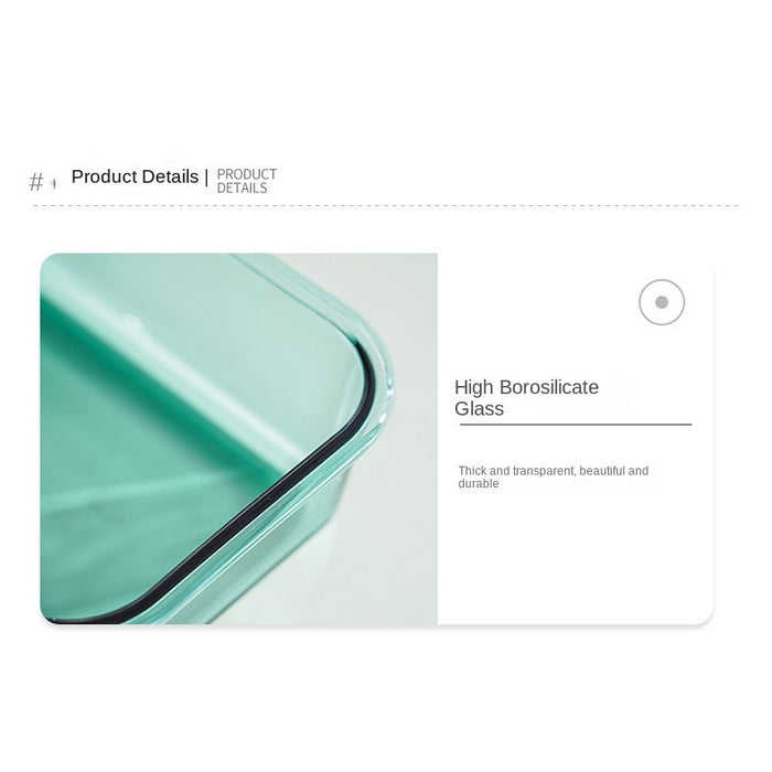 [Buy 6 Get 10% Off] Glass Food Storage Container with Lid | High Borosilicate Glass Lunch Box | Leak-proof Airtight Container