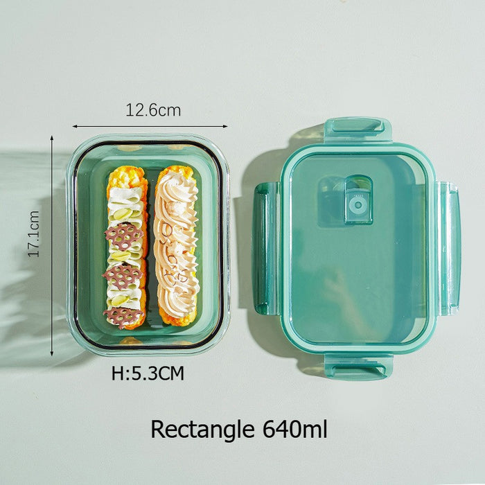 [Buy 6 Get 10% Off] Glass Food Storage Container with Lid | High Borosilicate Glass Lunch Box | Leak-proof Airtight Container