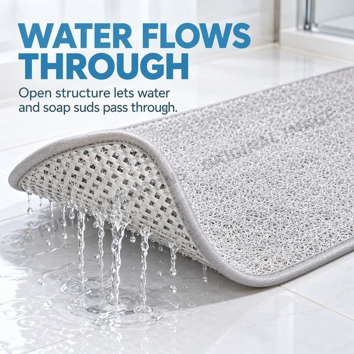 Anti Slip Floor Mat Rug For Shower Bathroom And Kitchen 4 Sizes White Or Grey – FUNKY.sg
