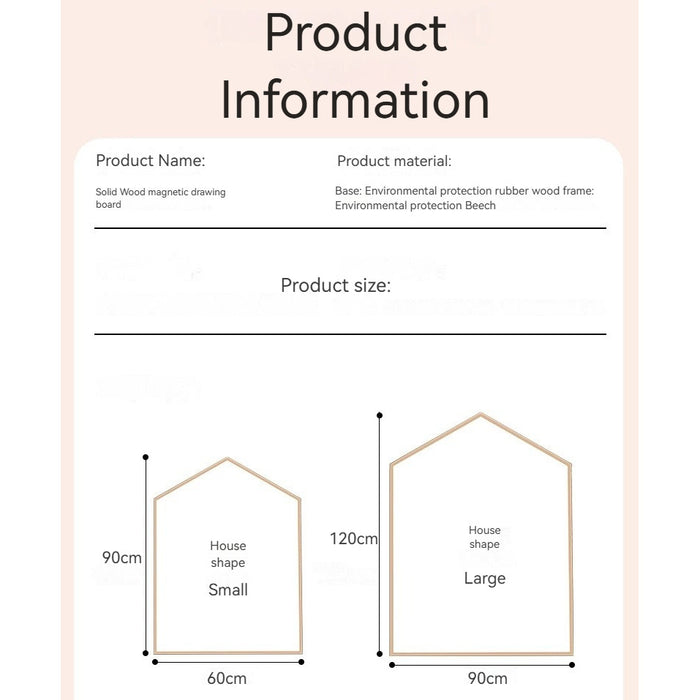 [PRE-ORDER] Magnetic Double-Sided Wooden Drawing Board Kids Art Board / Blackboard & Whiteboard
