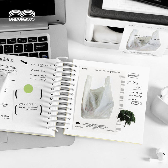 PAPERMORE Sticky Memo Pad Cute Aesthetic Notepad To-Do List Planner Notes Paper Stationery (4 Designs)