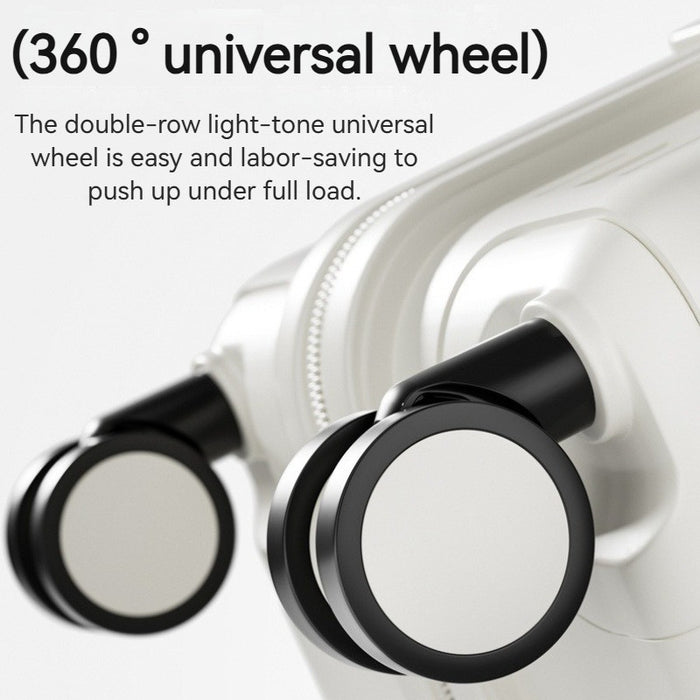 Multifunctional Travel Luggage | Hidden Cup Holder | 360° Spinner Wheels | TSA Lock | 20 Inch