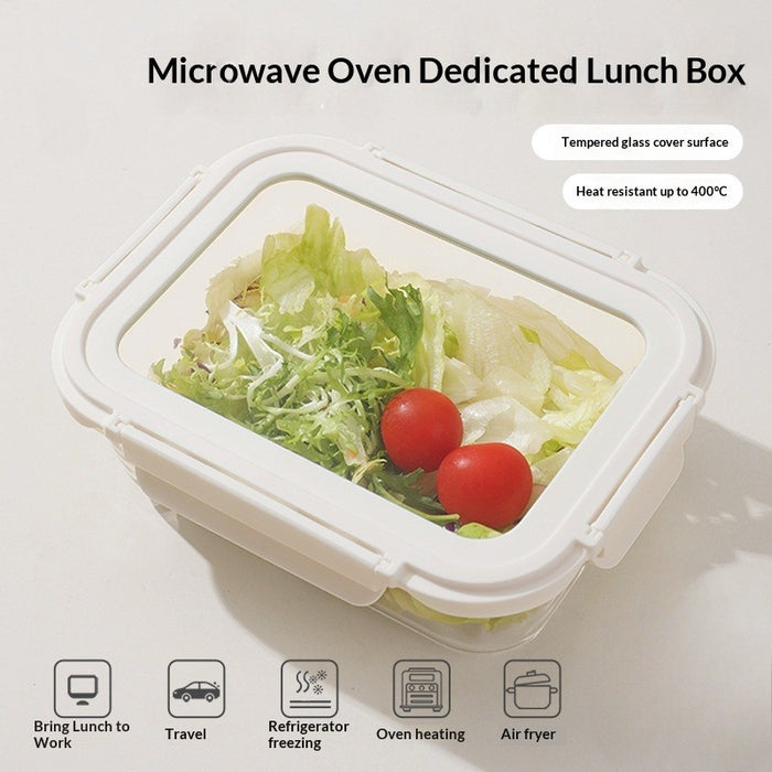 Premium Borosilicate Glass Food Container | Airtight Lunch Box | Microwave & Oven Safe
