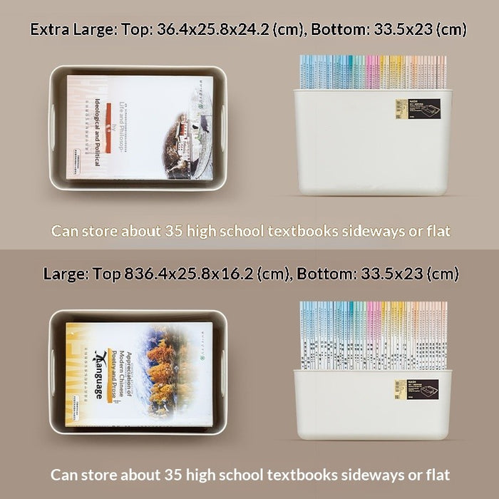 Stackable Storage Box with Lid | Multi-Purpose Plastic Organizer for Clothes, Toys & Home Office