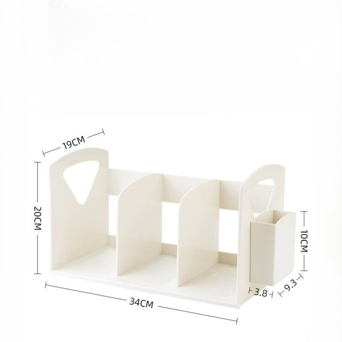 Statioinary Book Rack Minimalist Desktop Book Organizer Stationery Storage Rack — FUNKY.sg