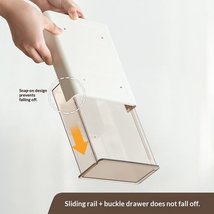 Under-Desk Hidden Drawer Organizer Self-Adhesive Stationery Storage | Invisible Space-Saver