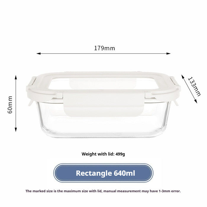 Premium Borosilicate Glass Food Container | Airtight Lunch Box | Microwave & Oven Safe