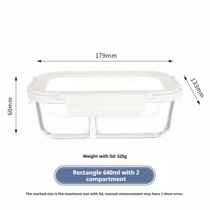 Premium Borosilicate Glass Food Container | Airtight Lunch Box | Microwave & Oven Safe