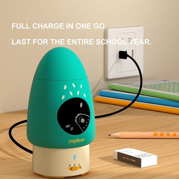 Mideer Automatic Mushroom Pencil Sharpener - Rechargeable & Effortless