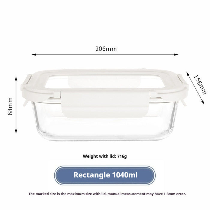 Premium Borosilicate Glass Food Container | Airtight Lunch Box | Microwave & Oven Safe