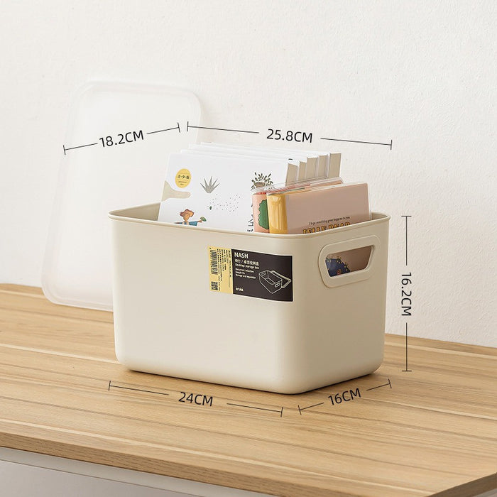 Stackable Storage Box with Lid | Multi-Purpose Plastic Organizer for Clothes, Toys & Home Office