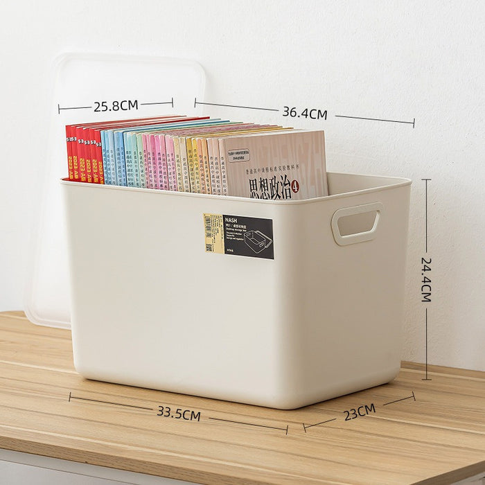 Stackable Storage Box with Lid | Multi-Purpose Plastic Organizer for Clothes, Toys & Home Office